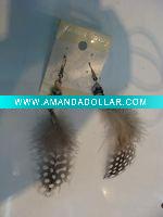 Wholesale feather earrings & wholesale long feather earrings