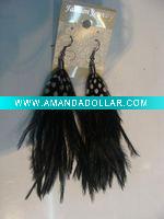 Wholesale feather earrings & wholesale long feather earrings
