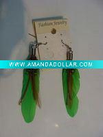 Wholesale feather earrings & wholesale long feather earrings