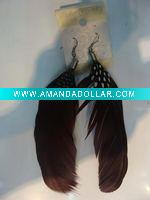 Wholesale feather earrings & wholesale long feather earrings