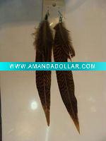 Wholesale feather earrings & wholesale long feather earrings