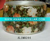 flower resin bracelet