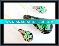 murano glass jewelry set