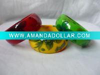 Wholesale fashion colourful resin bracelet