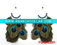fashion feather earring
