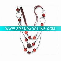WOOD BEAD NECKLACE,FASHION WOOD JEWELRY,WOOD ORNAMENTS