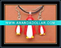 Wholesale new murano glass necklace and earrings set