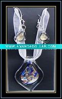 Wholesale Murano Glass Necklace and Earrings Set