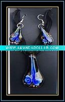 Wholesale Murano Glass Necklace and Earrings Set