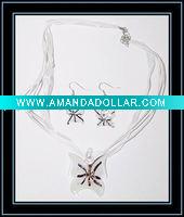 Wholesale Murano Glass Necklace and Earrings Set