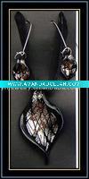 Wholesale Glass Pendant and Earrings Set