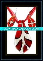 Wholesale murano glass jewelry set