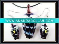 Wholesale Murano Glass Necklace and Earrings Set