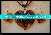 Wholesale Murano Glass Necklace and Earrings Set