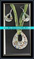 Wholesale Murano Glass Necklace and Earrings Set