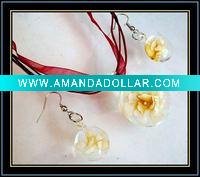 Wholesale fashion glass jewelry set