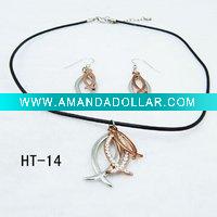 Wholesale Fashion Charm Necklace with Earring Jewelry Set