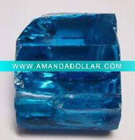 Wholesale deep blue trapezium cubic zircon gemstone