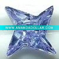 Wholesale Fashion blue cubic stone