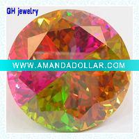 Wholesale multi-color round shaped gemstone