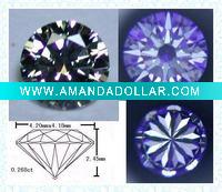 Wholesale Fashion round shaped any colors cubic zirconia
