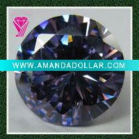 Wholesale Machined Cut Round Brilliant Cut CZ Gemstone