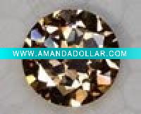 Champagne Machine Cut Cubic Zirconia