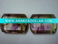 Colorful glass arc rectangle shaped gemstone jewelry