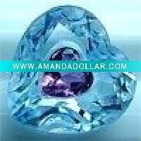 Wholesale Heart shaped deep blue gemstone jewelry