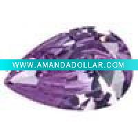 Wholesale Pear shaepd purple cabochon gemstones