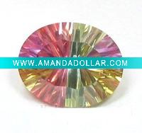 Oval cubic zirconia CZ gemstone