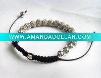 Wholesale 10MM crystal ball shamballa bracelets