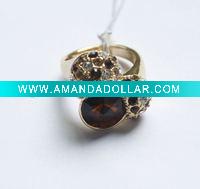 Wholesale Unique Heart Stone Alloy Ring, Jewelry Ring