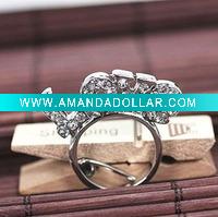 Wholesale Fashion LOVE modeling alloy crystal ring