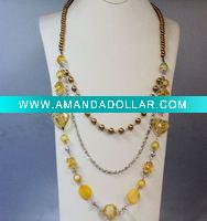 Shell and Crystal Necklace