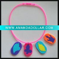 Flexible Pendant Silicone Necklace