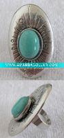 Wholesale ANTIQUIE SILVER RINGS WITH TURQUOISE STONES