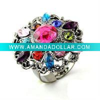 Rhinestone Stretch Rings