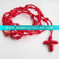 Wholesale knotted rosary necklace