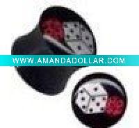 Wholesale Fashion uv Logo Tunnel Body Piercing Jewellry(WS486)