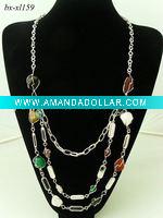 Natural stone necklace