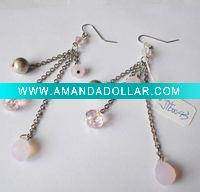 Wholesale 2011 Acrylic beads chandelier earring with latest design Wedding earring