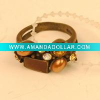 Wholesale Fashion pearl finger ring