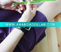 Wholesale Top Sell Dreamland bangle fahion bracelet Alloy blet bangle Leather bangle mixed colors SL0038