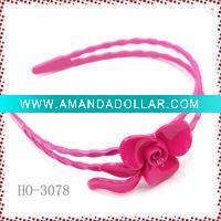 Wholesale plastic head band flower hair accessories