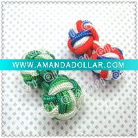 Wholesale Handmade silk knot cufflinks
