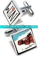 fashion cufflinks with logo