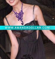 Wholesale distinctive silicone hollow necklace