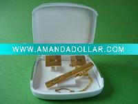 cufflink and tie clip