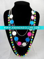 Wholesale 2011Newest necklace mixed shell and chain ,fashion jewelry